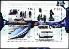 BURUNDI 1265 - Electric Vehicles "Souvenir Sheet" (pb87343)