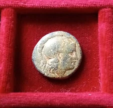 KINGS OF THRACE. Lysimachos 305-281 BC. Lysimacheia. Æ20 Athena Lion leaping rt.