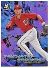 2018 Bowman Platinum Carter Kieboom Prismatic Prodigies Purple #PPP-40 -/250