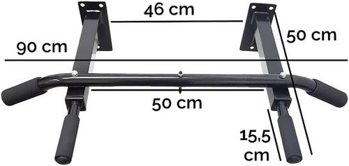 Barra Trazioni a Muro per Parete, Max 150Kg, Multifunzione Sbarra Pull up Chin u - Foto 3 di 12