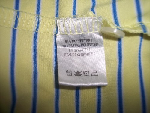 New Fairway & Greene Tech XL Yellow Poly/Spandex Golf Shirt Mystery Indian Logo - Picture 6 of 7