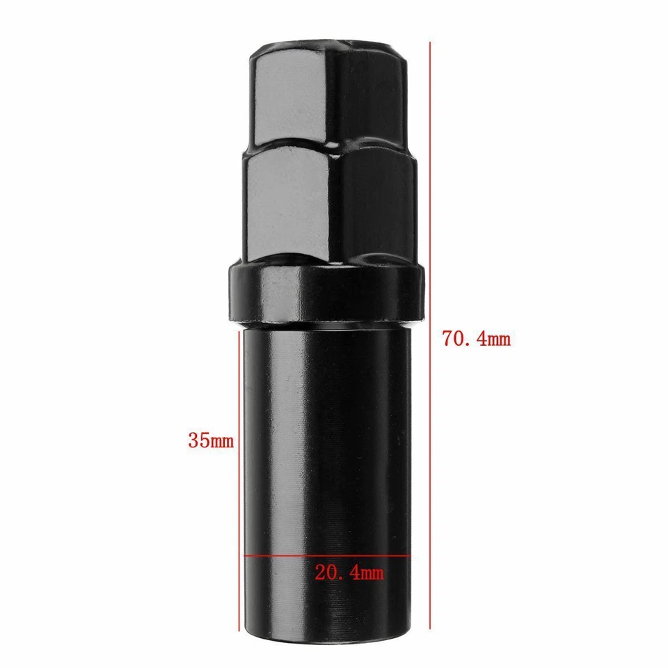 ¡Herramienta de extracción de llave de bloqueo sintonizador de tuerca de rueda con zócalo de 7 ranuras! Foto 3 de 4