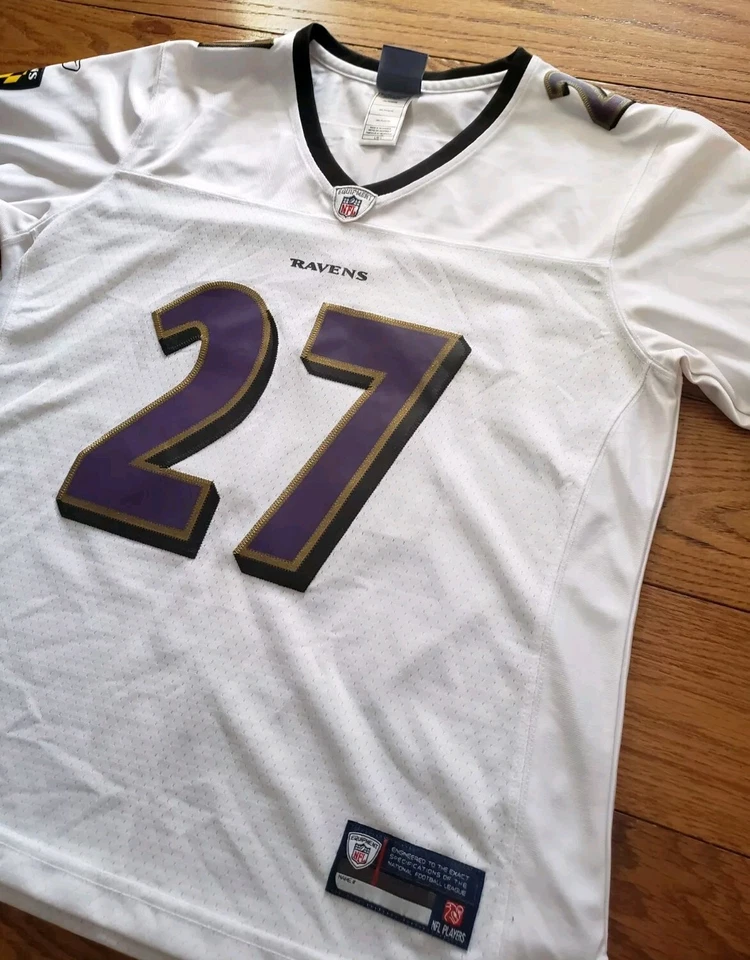 Футболка NFL Baltimore Ravens Ray Rice белая женская большая с вышивкой на поле Reebok - Изображение 3 из 4