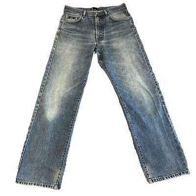 Hugo Boss Herren Jeans Regular Straight Hellblau Waschung Zip Fly Arkansas W32 L32