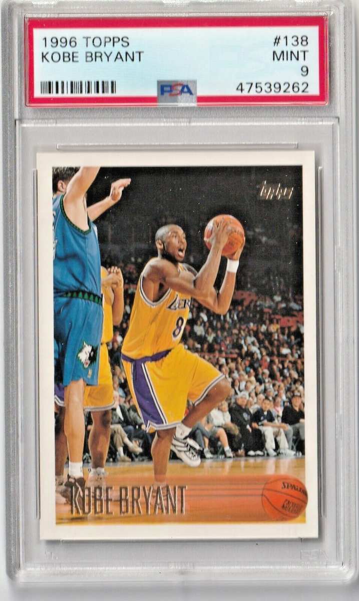 1996 Topps - Kobe Bryant #138 RC ROOKIE 🔥 PSA 9 🔥 LAKERS - HOF