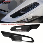 For Corvette C8 Stingray Coupe Z06 Z51 2020-2026 Carbon Window Lift Button Panel