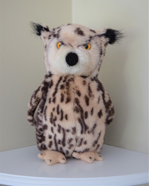 Great Horned Owl plush - Demdaco Nat & Jules - tag reads Owl Large | eBay