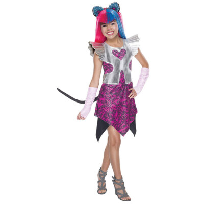 KINDER MONSTER HIGH CATTY NOIR KOSTÜM  Halloween Karneval Kleid Katze Tier Party