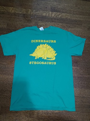 O'Rourke's Diner Dinersaurs Stegosaurus Vtg T-Shirt Men's Medium Middleton, CT