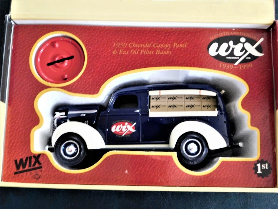 Wix Sixtieth Anniversary 1939 Chevrolet Canopy Panel Truck and Oil Drum Bank - Image 3 of 4