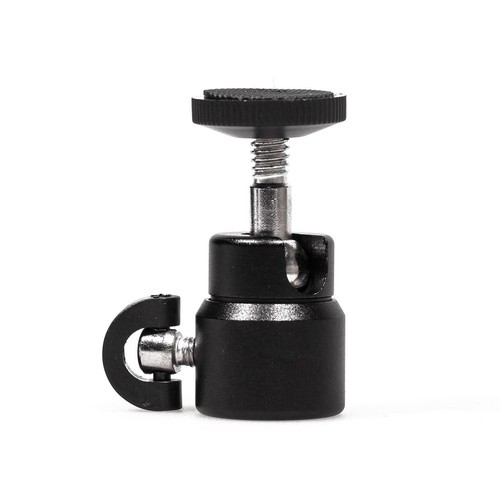 Mini Ball Head 1/4" Screw Mount Swivel Bracket Adapter Tripod Stand Camera Flash - Picture 8 of 8