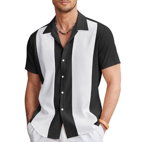 Comfy Men Shirt Tops Button Down Casual Daily Hawaiian Holiday Loose Regular - Picture 11 of 16