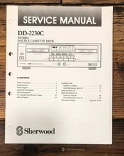 Sherwood DD-2230C Cassette Service Manual *Original*