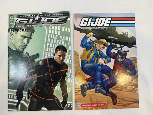 Set Of 2 GI Joe Comic Books - 25th Anniversary Wild Bill & Rise Of Cobra #1