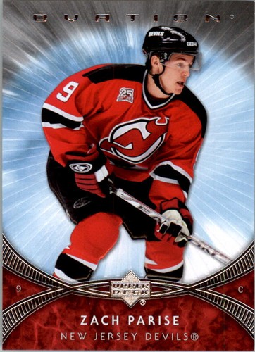 2007 Upper Deck Ovation Zach Parise #72 card