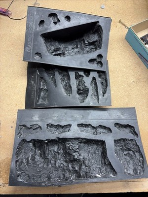 3 HO Scale, Woodland Scenic -Original Cast Originals -Rubber Plaster Rock Molds