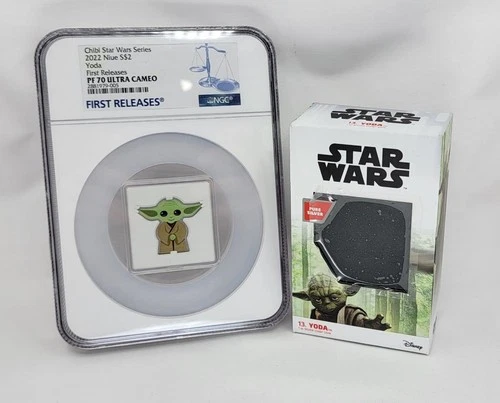 2022 NIUE S$2 YODA NGC PF70 Ultra Cameo, STAR WARS  .999 Silver    AA8.5