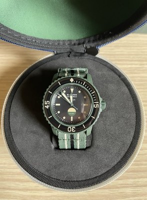 Blancpain x Swatch Bioceramic Scuba Fifty Fathoms ''Green Abyss'' NEU FULL SET