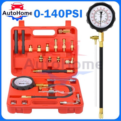 #ad 0 140 PSI Fuel Injection Pump Injector Tester Test Pressure Gauge Gasoline Cars $27.89
