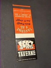 Matchbook Cover - 4 Aces Taverne St Jerome Canada