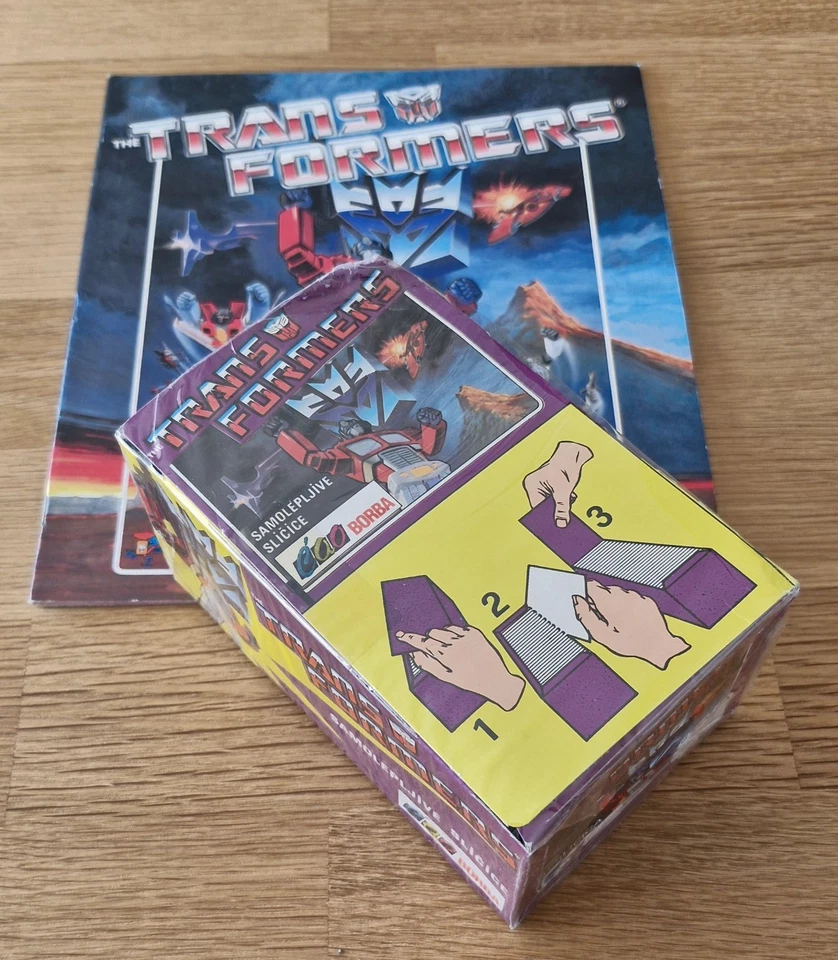 Transformers Panini Borba Hasbro 1991 Boite Scellée 100 Pochettes + Album Vide - Photo 1/4