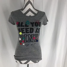 Victoria Secret PINK VTG “All You Need Is Pink”  Tshirt Small