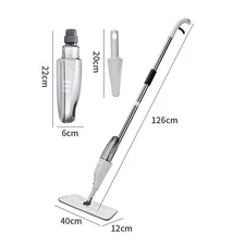 Spray Mop For Floor Cleaning - 5 Reusable Microfiber Pads