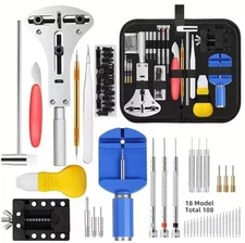 147 Pcs Watch Repair Kit Watchmaker Back Case Remover Opener Link Pin Spring Bar