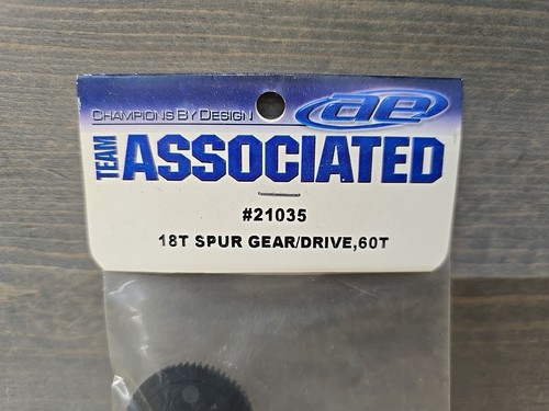Vintage RC Car Team Associated 21035 18T Spur Gear Drive 60T Old Stock new - Picture 3 of 3