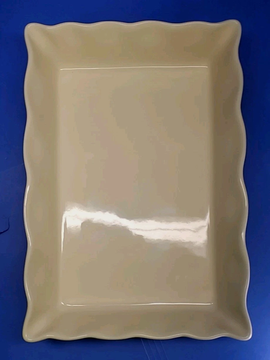 MAYFAIR & JACKSON LIGHT YELLOW 13"X9"X2.5"INCH CASSEROLE DISH MICRO OVEN SAFE