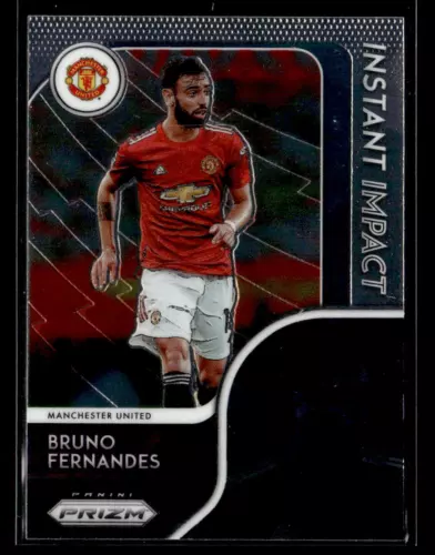 Bruno Fernandes 2020-21 Panini Prizm Premier League #1 Instant Impact