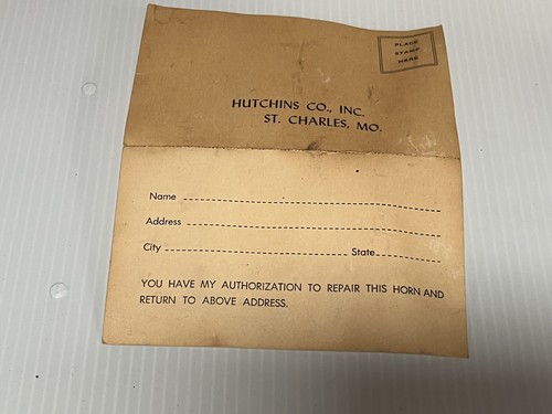 HUTCHINS HORN PUSH PLUNGER AH-OOO-GAH AOOGA AHOOGA RAT HOT ROD COUPE MODEL A T - Picture 12 of 12