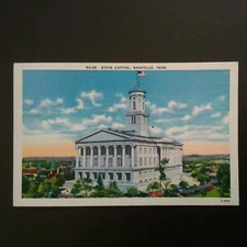 NASHVILLE, TN * TENNESSEE STATE CAPITOL at NASHVILLE * UNPOSTED LINEN