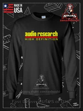 New Audio Research High Difinition Logo Men's Long Sleeve T-Shirt American Tees