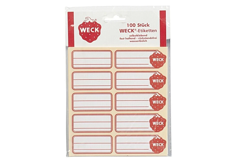 WECK Etiketten - 100 Stück (33880812)