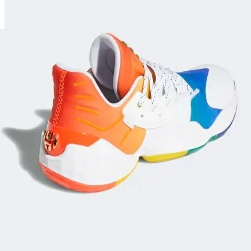 Adidas Harden Vol 4 'Pride' White Basketball Shoes Men's