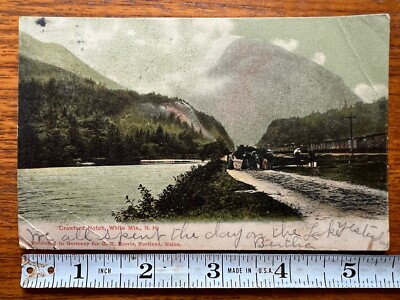 Antique Postcard Crawford Notch White Mountains New Hampshire Posted 1906