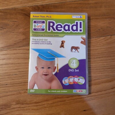 Your Baby Can Read DVD 4 Disc Robert Titzer Early Language Development System FS