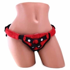 Sportsheets Red Lace Corsette Strap-On Harness w/ O Ring Sex Toy
