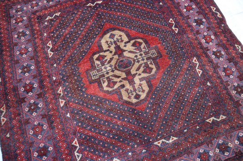 Afghan hand-knotted vintage rug, in a variety of colors. 3x4. More BeloW. - Picture 4 of 18