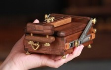 Handmade Wooden Artist's Painting Table Box Easel with Storage Big