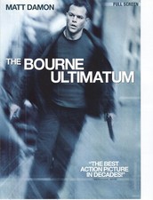 No Disc ORIGINAL COVER ART The Bourne Ultimatum 2007 FS DVD Cover Matt Damon