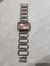 Phillip Mercier Ladies Silver Tone Watch Working Order Quartz Rectangular