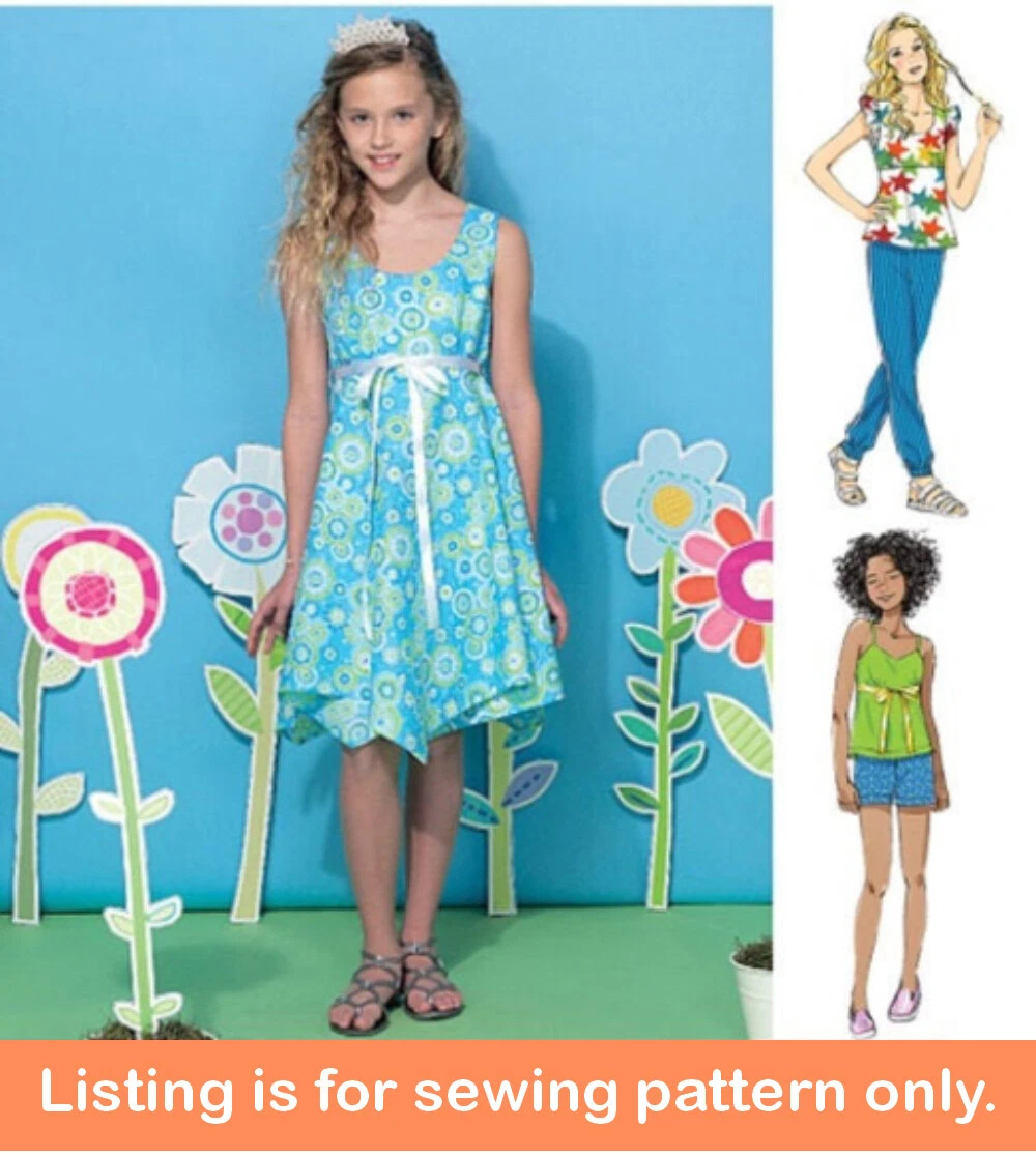 SEWING PATTERN - Sew Girls Clothes Clothing Tween Teen Plus - 7347 | eBay