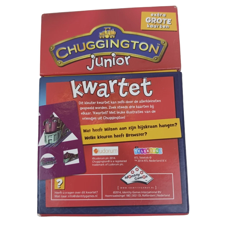 Chuggington German Kwartet  Card Matching Game Go fish type Complete in Box - Image 2 of 3
