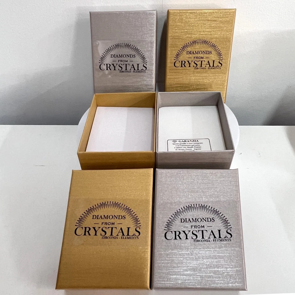 Orecchini Fiori Goccia pl. Oro Bianco 18K con Cristalli Zirconi Argento V01 - Immagine 4 di 4