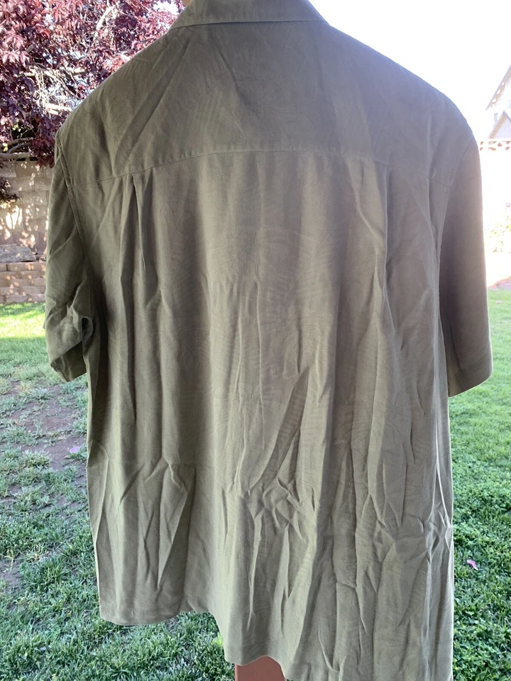 Camisa de seda lavable manga corta ARROW talla L para hombre Foto 2 de 3