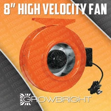 New 8" Inch Inline Exhaust Cooling Duct Fan Vent Blower