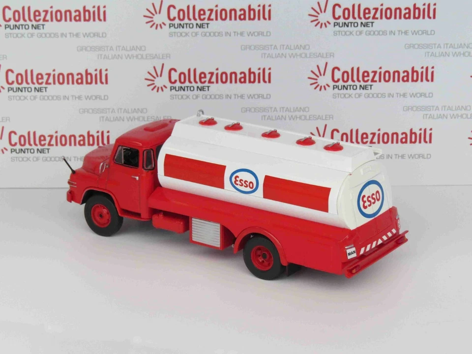 DIE-CAST CAMION TANK TRUCK MAN 626H KURZHAUBER CISTERNA ESSO 1:43 - DE AGOSTINI - Immagine 4 di 4