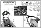 4106FZ GIVI Side Luggage Rack Monolock/Monokey For Kawasaki ZZR 1400 2012-2021